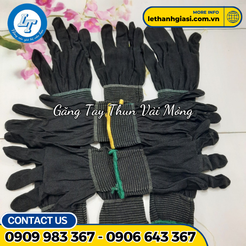 găng tay vải thun mỏng 1 găng tay vải thun mỏng 1