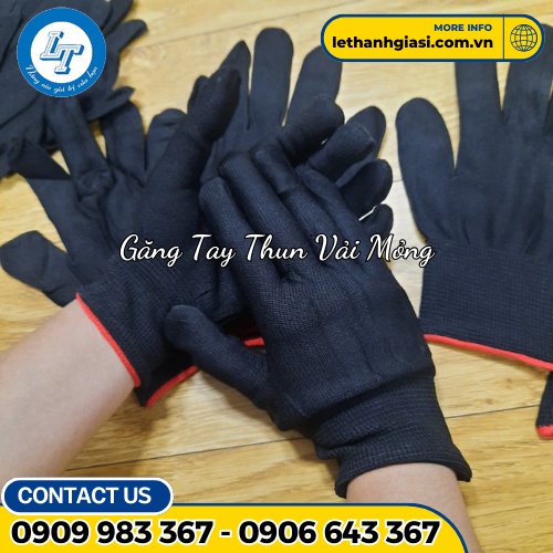 găng tay vải thun mỏng 6 găng tay vải thun mỏng 6