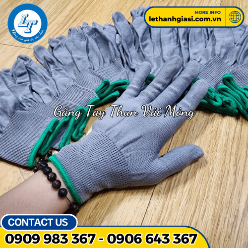 găng tay vải thun mỏng 4 găng tay vải thun mỏng 4