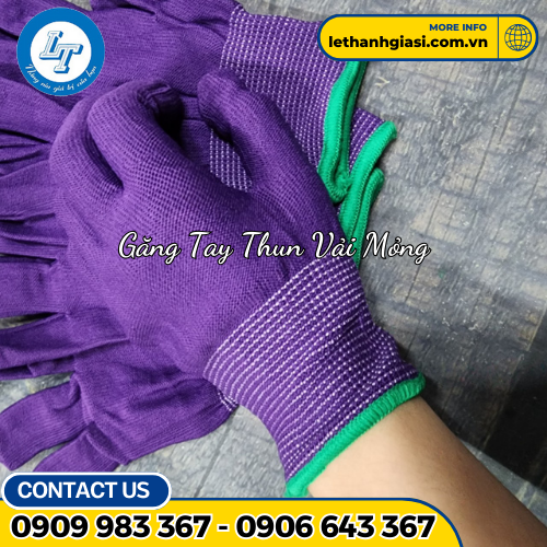 găng tay vải thun mỏng 5 găng tay vải thun mỏng 5