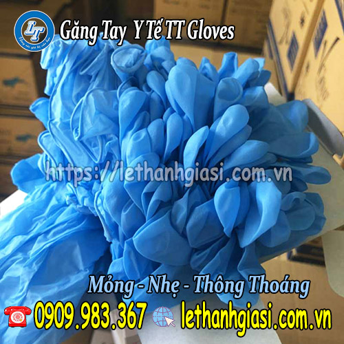 tìm mua găng tay y tế Nitrile TT Gloves cao cấp găng tay y tế