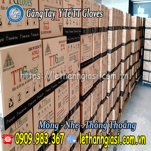 tìm mua găng tay y tế Nitrile TT Gloves cao cấp găng tay y tế