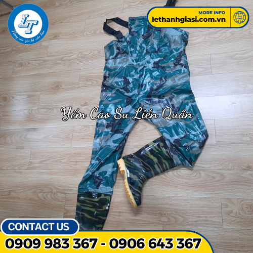 ủng yếm cao su liền quần rằn ri 1 ủng yếm cao su liền quần rằn ri 1