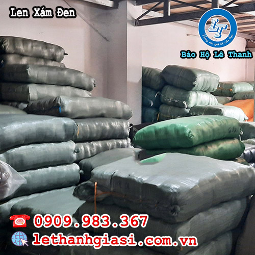 len xám đen - bao tay an toàn cho người lao động xám đen