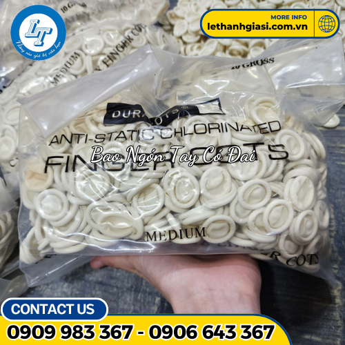 BAO NGÓN TAY CÓ ĐAI MÀU TRẮNG 3 BAO NGÓN TAY CÓ ĐAI MÀU TRẮNG 3