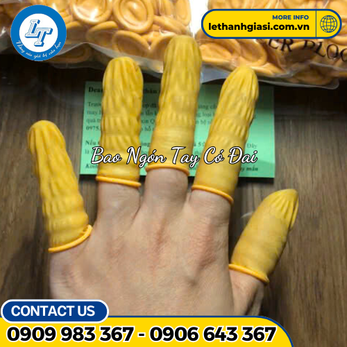 BAO NGÓN TAY CÓ ĐAI MÀU VÀNG 1 BAO NGÓN TAY CÓ ĐAI MÀU VÀNG 1