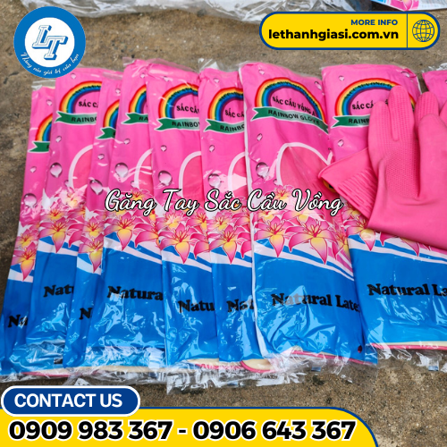 GĂNG TAY CAO SU SẮC CẦU VỒNG 3 GĂNG TAY CAO SU SẮC CẦU VỒNG 3