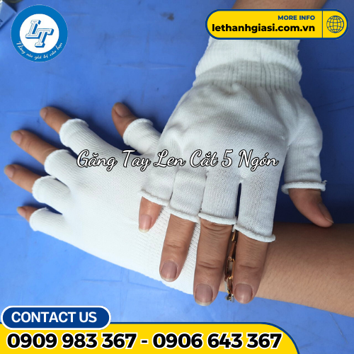 găng tay len cắt 5 ngón 2 găng tay len cắt 5 ngón 2