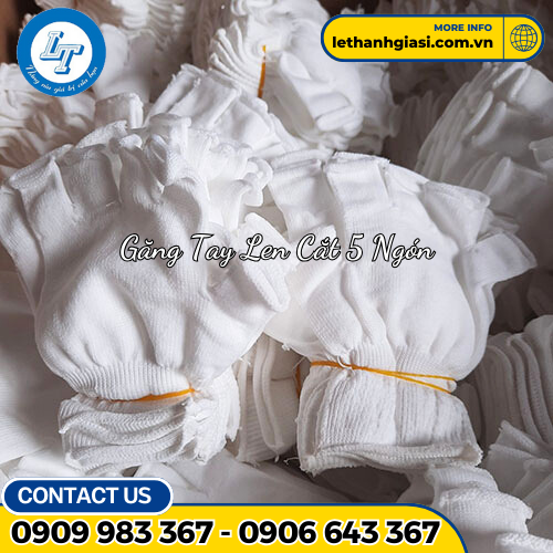 găng tay len cắt 5 ngón găng tay len cắt 5 ngón