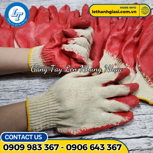 găng tay len nhúng nhựa 4 găng tay len nhúng nhựa 4