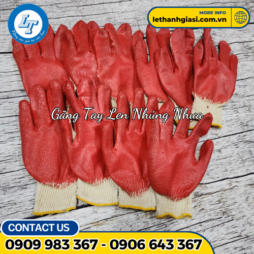 găng tay len nhúng nhựa 1 găng tay len nhúng nhựa 1