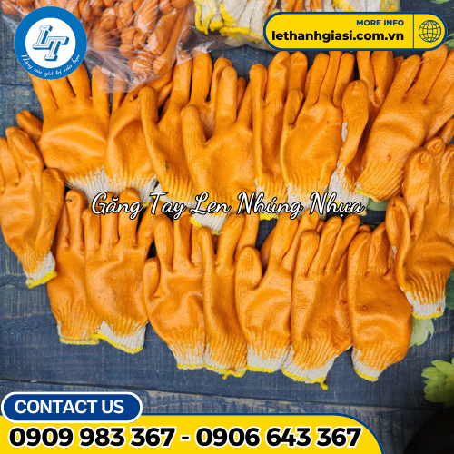 găng tay len nhúng nhựa 3 găng tay len nhúng nhựa 3