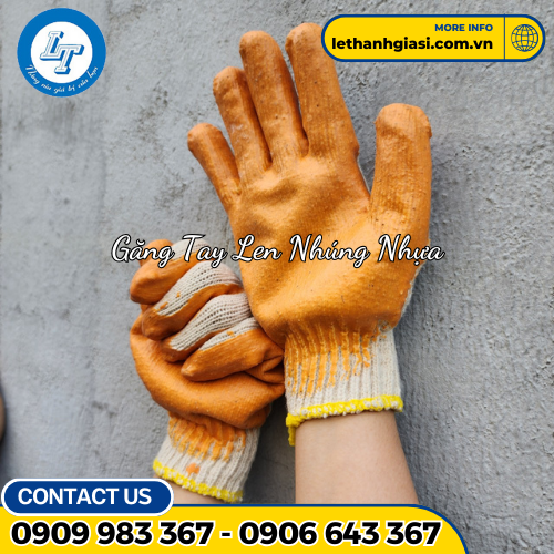 găng tay len nhúng nhựa 2 găng tay len nhúng nhựa 2