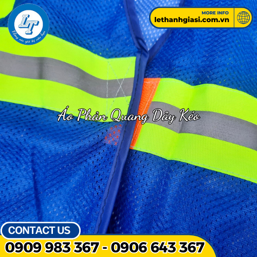 Áo phản quang có dây kéo 1 Áo phản quang có dây kéo 1