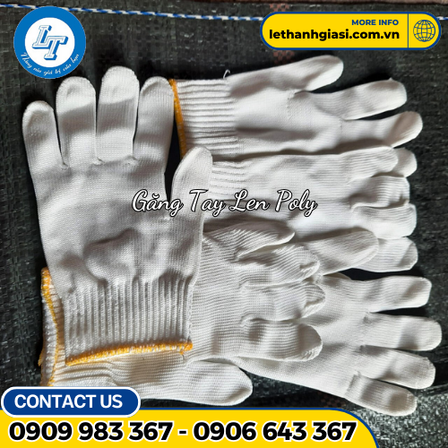 găng tay len poly 1 găng tay len poly 1