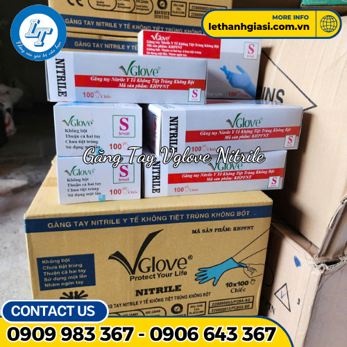 Găng tay y tế Vglove Nitrile 2 Găng tay y tế Vglove Nitrile 2