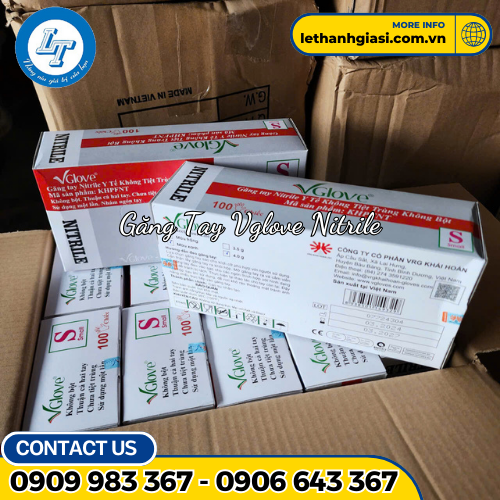 Găng tay y tế Vglove Nitrile 3 Găng tay y tế Vglove Nitrile 3