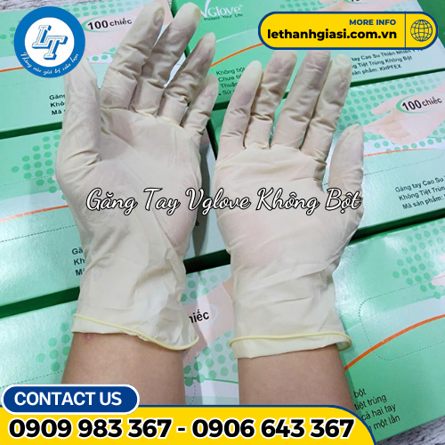 Găng tay y tế VGLOVE không bột 2 Găng tay y tế VGLOVE không bột 2