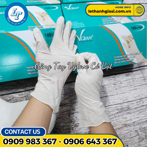 Găng tay y tế VGLOVE có bột 2 Găng tay y tế VGLOVE có bột 2