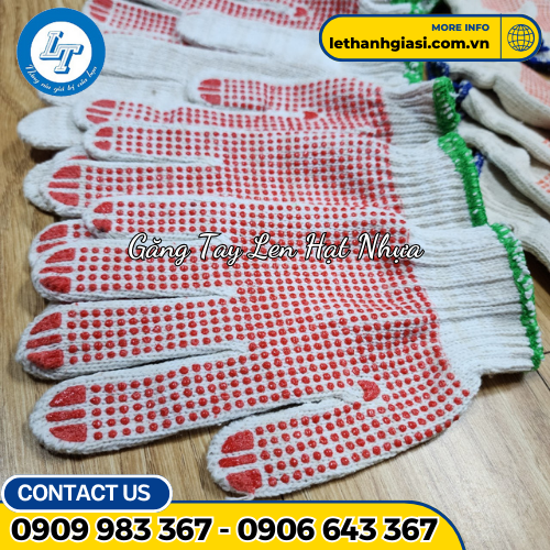 găng tay len phủ hạt nhựa 1 găng tay len phủ hạt nhựa 1