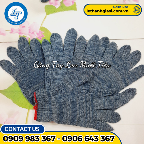 găng tay len muối tiêu 5 găng tay len muối tiêu 5