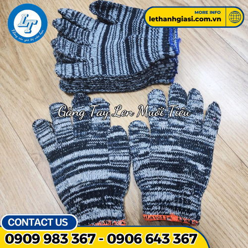 găng tay len muối tiêu găng tay len muối tiêu