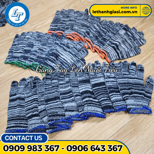 găng tay len muối tiêu 4 găng tay len muối tiêu 4