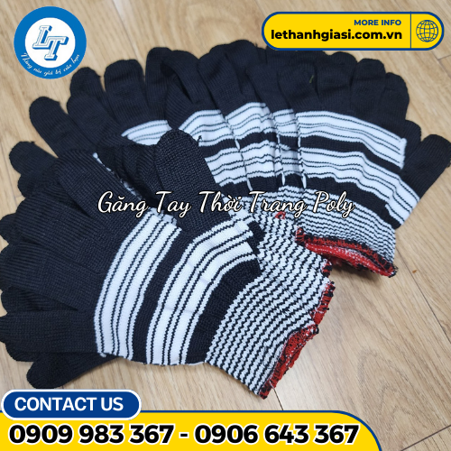 găng tay len thời trang poly 1 găng tay len thời trang poly 1