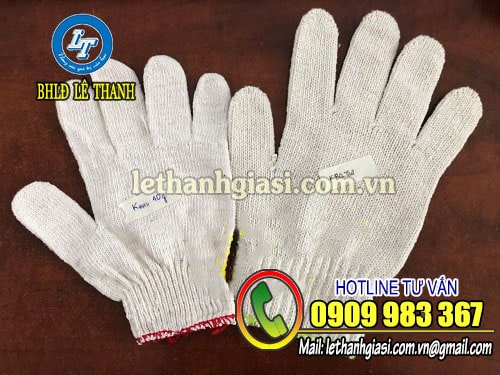 Cơ sở cắt may găng tay vải, bao tay len theo yêu cầu Găng tay len lem trắng