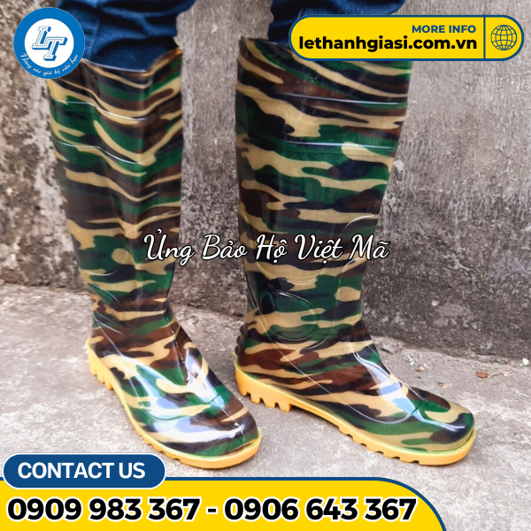 ủng việt mã màu rêu 4 ủng việt mã màu rêu 4