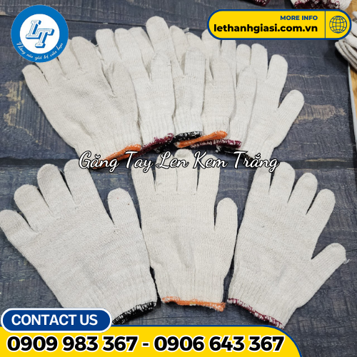 găng tay len kem trắng 3 găng tay len kem trắng 3