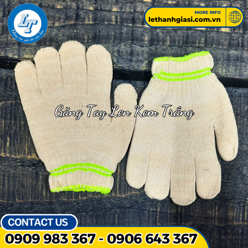 găng tay len kem trắng 2 găng tay len kem trắng 2