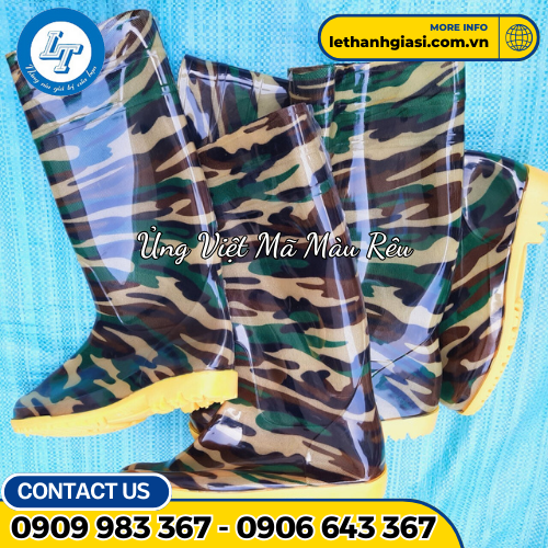 ủng việt mã màu rêu 2 ủng việt mã màu rêu 2