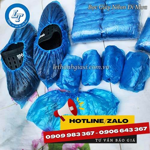 bọc giày nilon đi mưa giá sỉ dùng 1 lần 5 bọc giày nilon đi mưa giá sỉ dùng 1 lần 5
