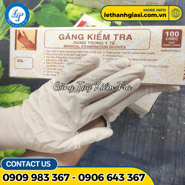 Găng tay kiểm tra dùng trong y tế Găng tay kiểm tra dùng trong y tế