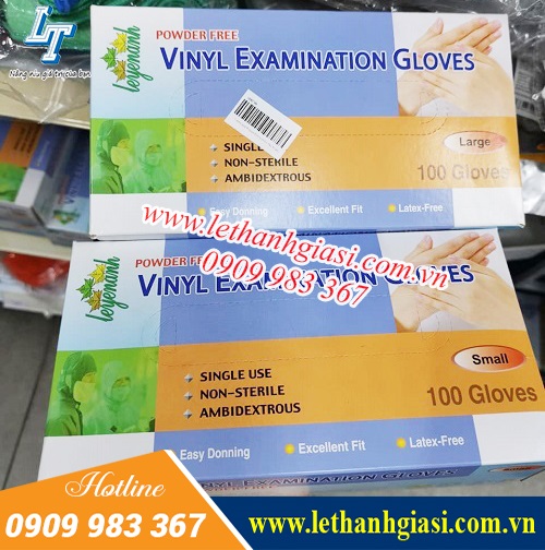 Găng tay y tế Vinyl trắng không bột 7 Găng tay y tế Vinyl trắng không bột 7
