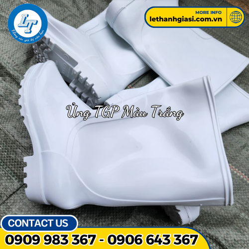 ủng nhựa tgp màu trắng 2 ủng nhựa tgp màu trắng 2