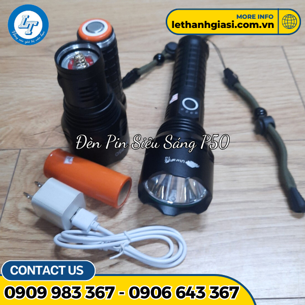 Đèn pin cầm tay siêu sáng P50 Đèn pin cầm tay siêu sáng P50