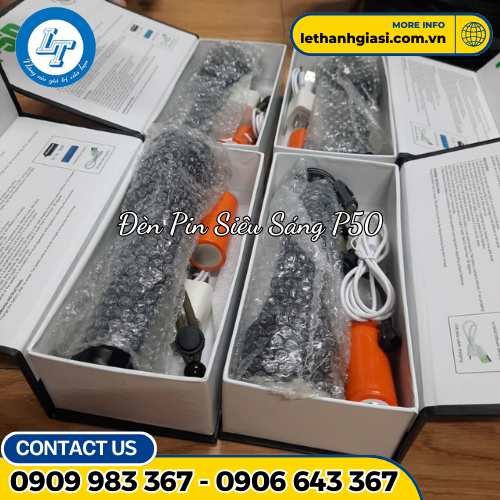 Đèn pin cầm tay siêu sáng P50 3 Đèn pin cầm tay siêu sáng P50 3