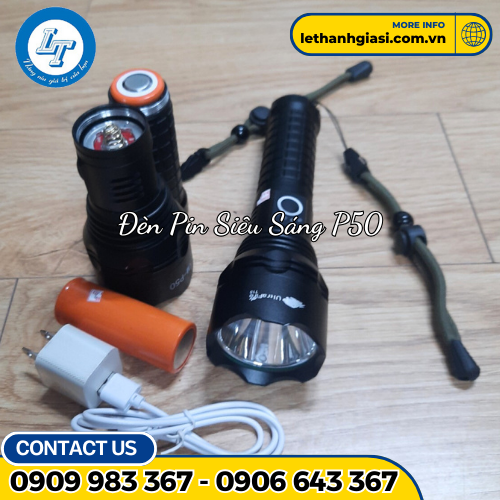 Đèn pin cầm tay siêu sáng P50 2 Đèn pin cầm tay siêu sáng P50 2