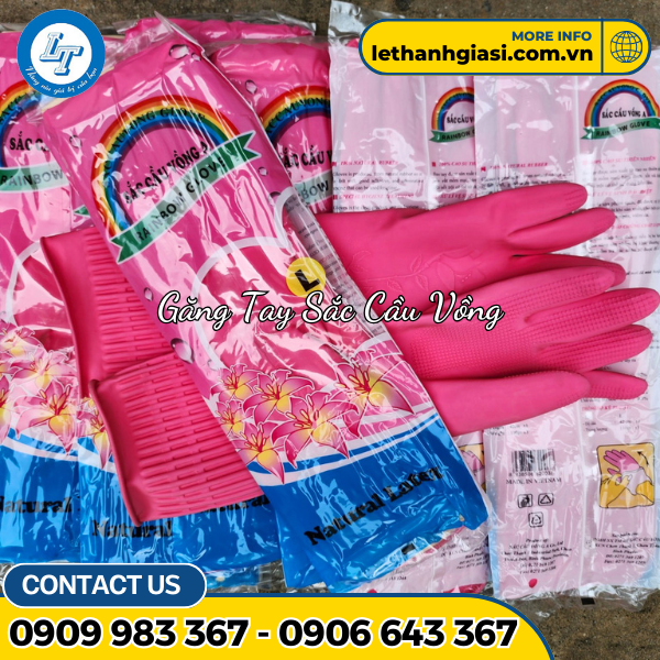 GĂNG TAY CAO SU SẮC CẦU VỒNG GĂNG TAY CAO SU SẮC CẦU VỒNG