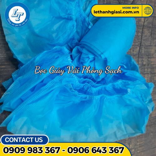 Bọc giày vải không dệt màu xanh 2 Bọc giày vải không dệt màu xanh 2