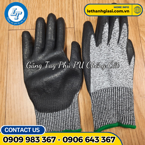găng tay chống cắt phủ pu 1 găng tay chống cắt phủ pu 1
