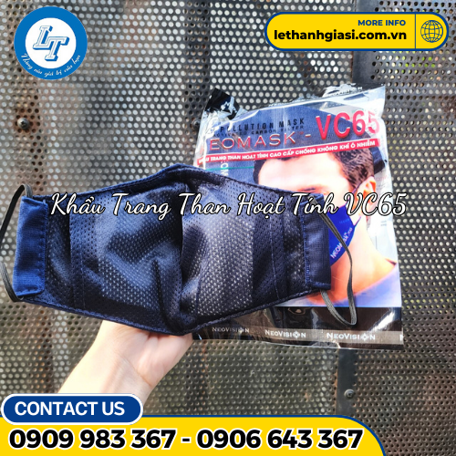 Khẩu trang than VC65 1 Khẩu trang than VC65 1