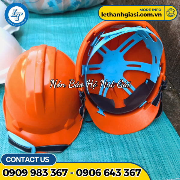 Nón bảo hộ có nút gài Nón bảo hộ có nút gài