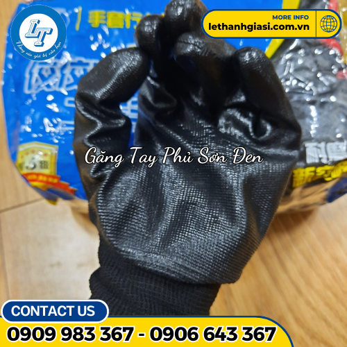 găng tay phủ sơn đen găng tay phủ sơn đen