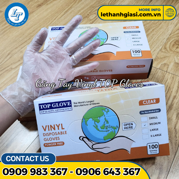 găng tay Vinyl Top Glove găng tay Vinyl Top Glove