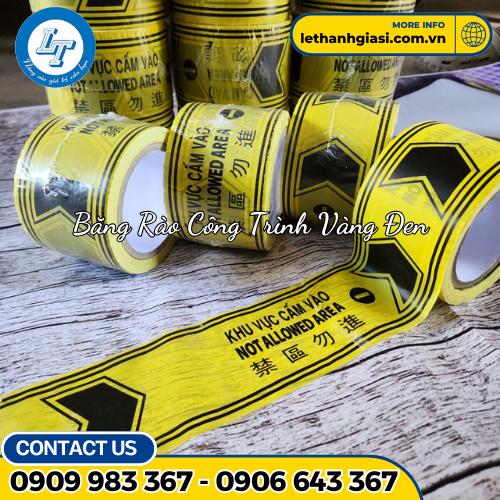 Cuộn rào công trình vàng đen 2 Cuộn rào công trình vàng đen 2