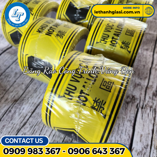 Cuộn rào công trình vàng đen 3 Cuộn rào công trình vàng đen 3