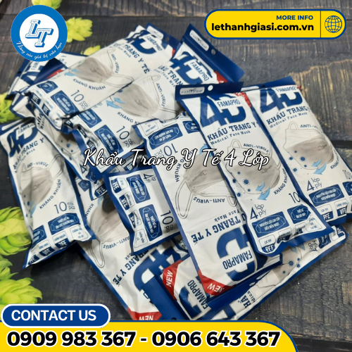 Khẩu trang y tế 4 lớp 4 Khẩu trang y tế 4 lớp 4